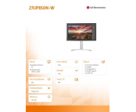 LG 27" 27UP850N-W Srebrny, Czarny - 1082834 - zdjęcie 9